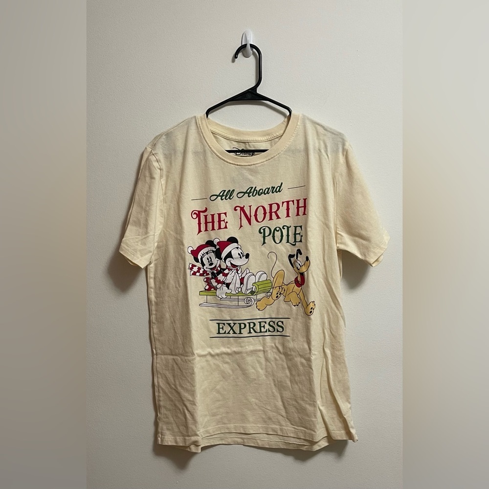 Disney - Unisex - Mickey Mouse -‎ Minnie Mouse - Pluto - Holiday T-Shirt - Large